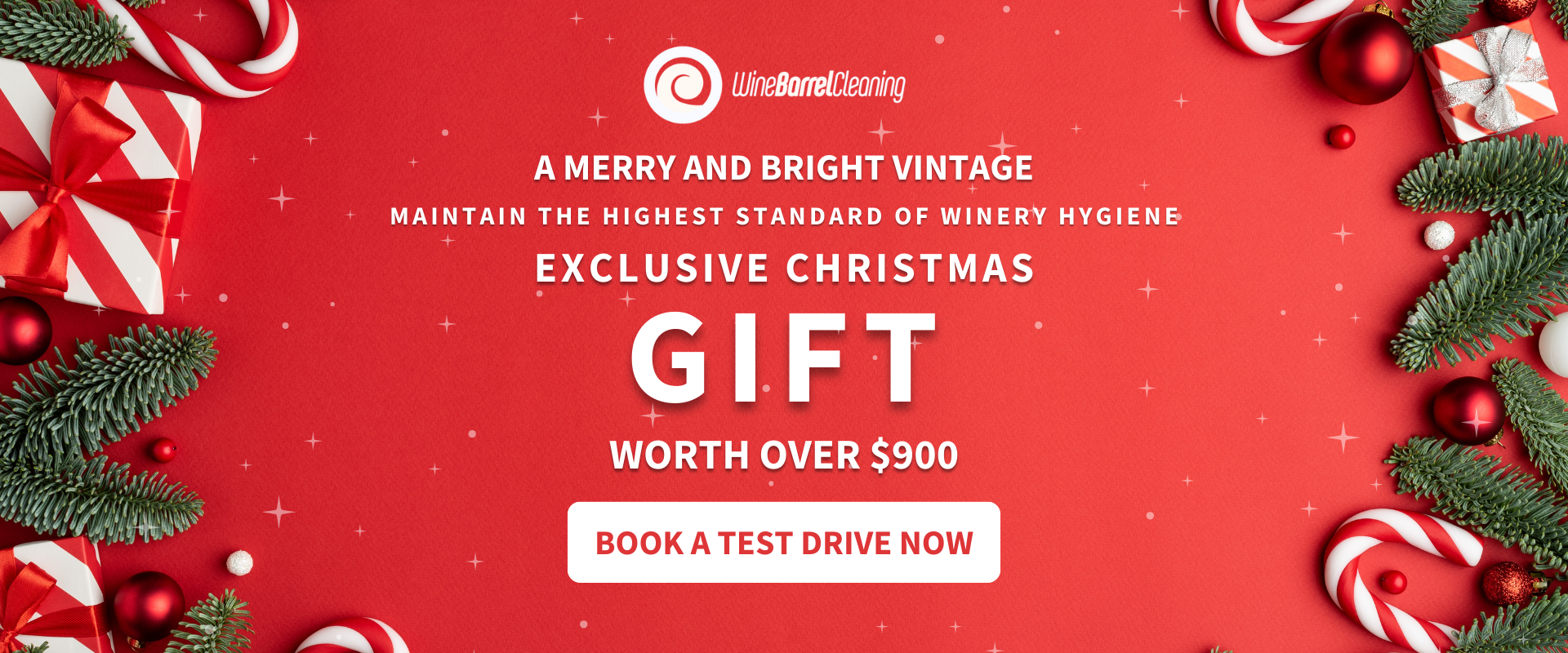 Maintain the highest standard of winery hygiene, get exclusive Christmas gift
