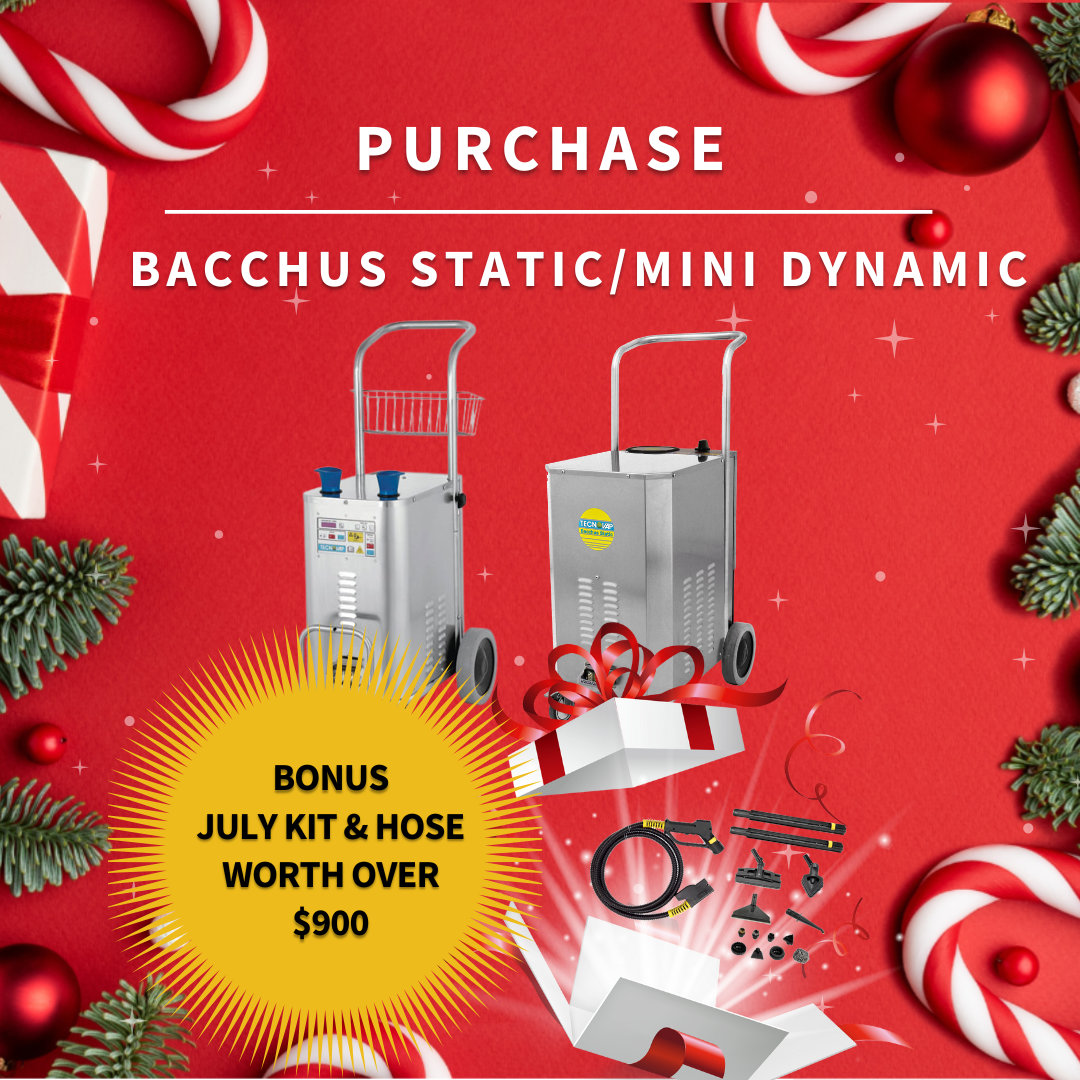 Purchase Bacchus Mini or Bacchus Static, Get bonus July kit & Hose worth over $900