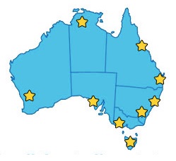 WBC Locations across Australian States